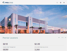Tablet Screenshot of ir.prologis.com